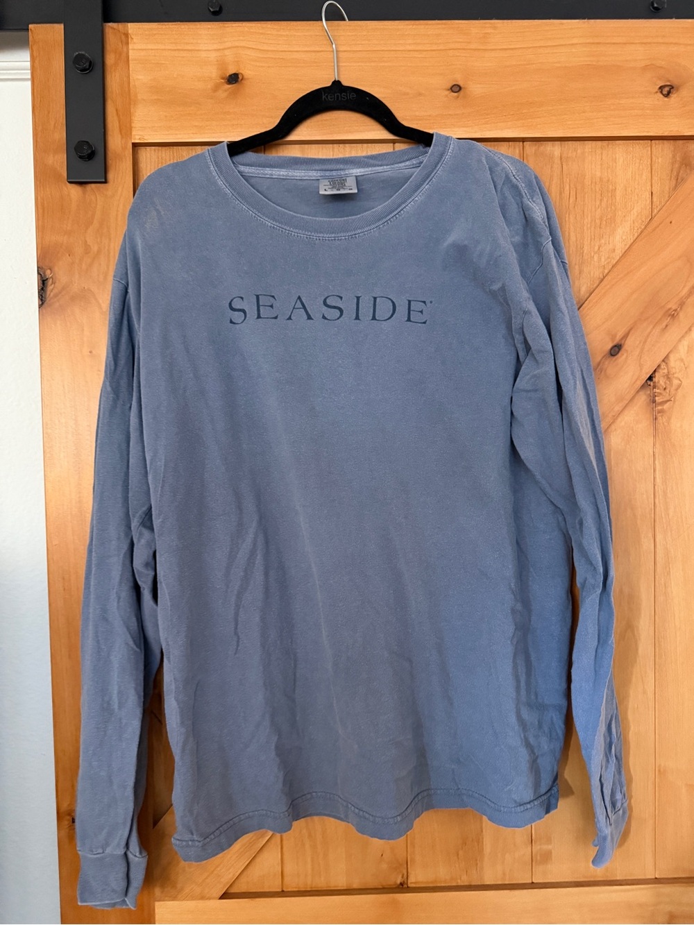 Comfort Colors Seaside Long Sleeve Tee - Dusty Blue